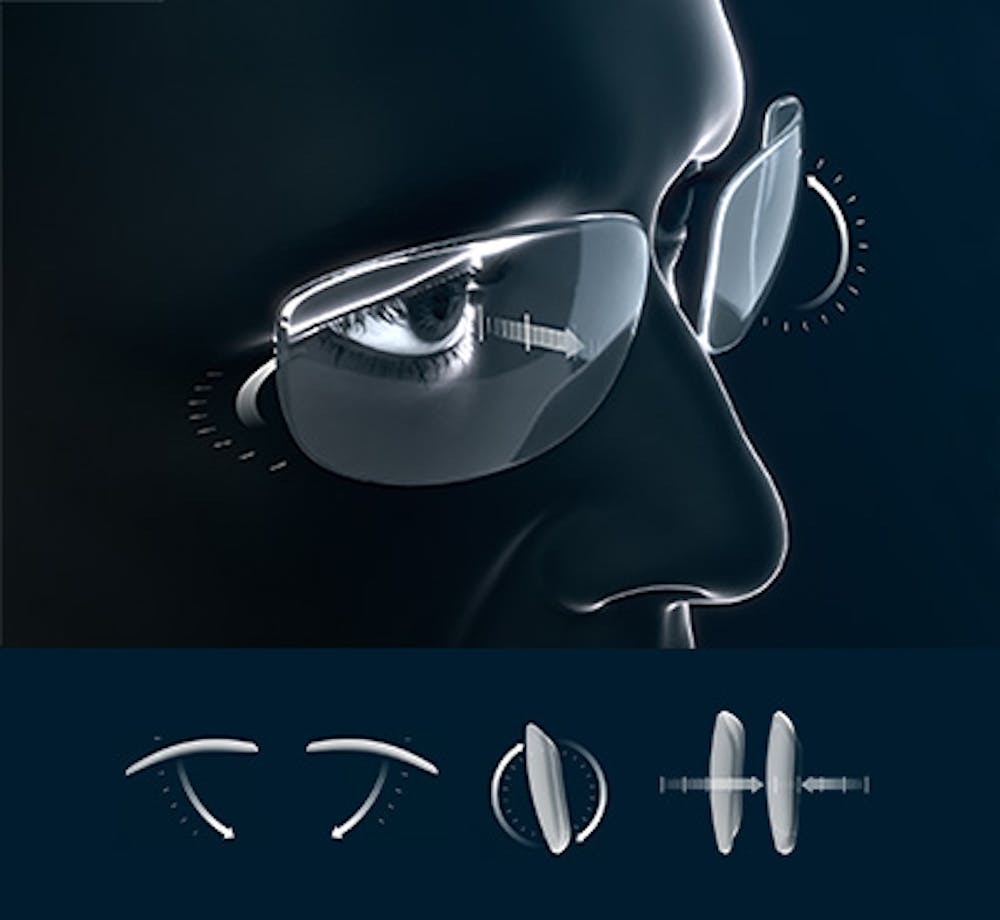 Porteur de lunettes profitant d'une vision claire et adaptée